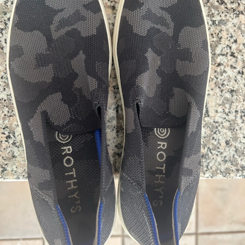 Rothy's Black Slip-On Sneakers Modern Comfort